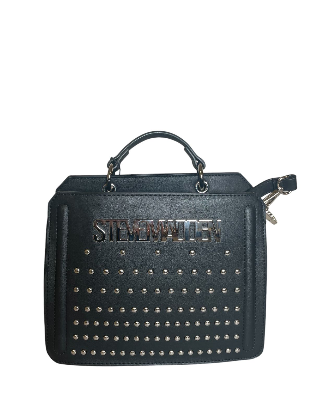 "Bolso elegante Steve Madden para mujer" "Accesorio de moda Steve Madden en color negro".