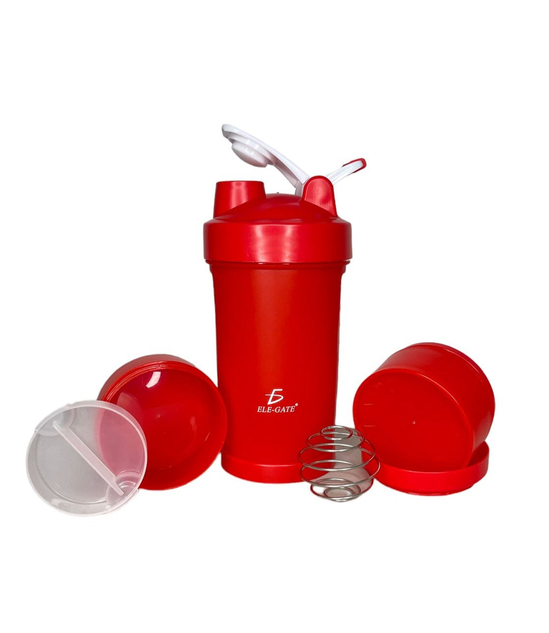 "Termo Fitness Shaker en varios colores con diseño moderno" "Mezclador integrado en el Termo Fitness Shaker para batidos perfectos"