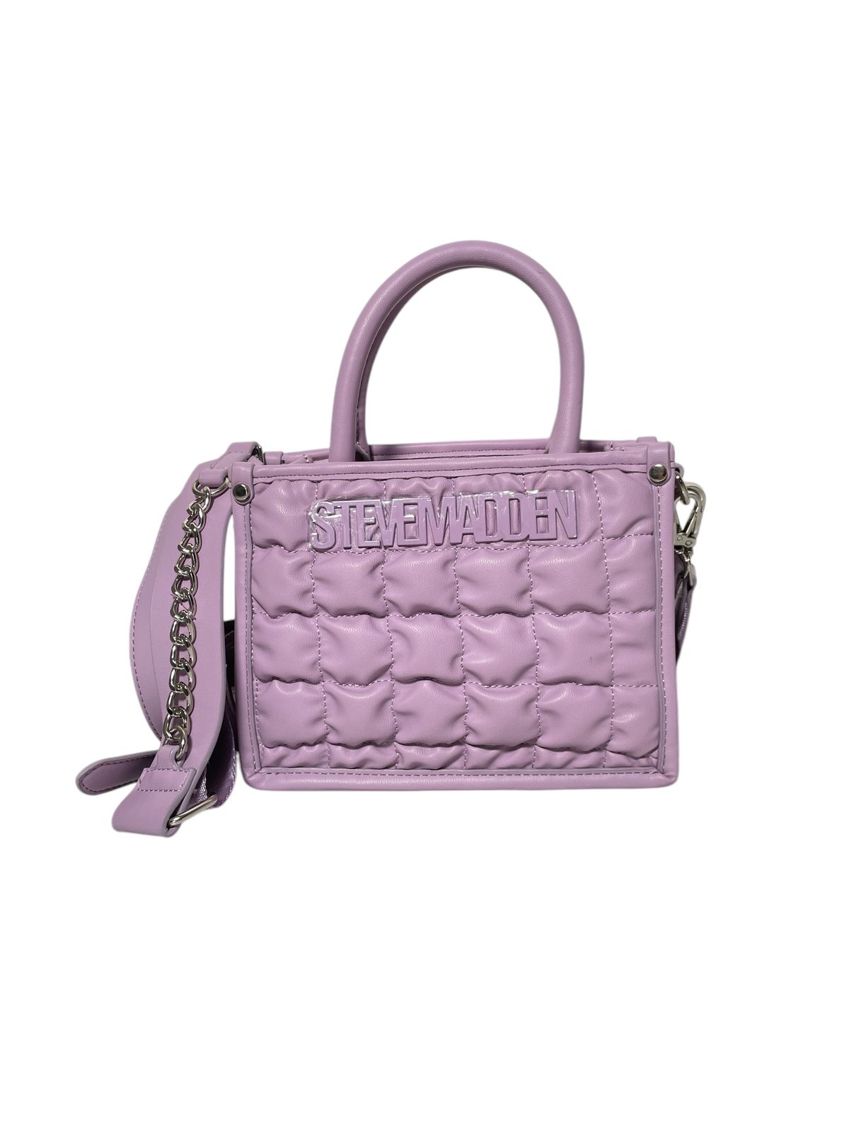 Set de Bolsas Steve Madden con diseño acolchado y correas ajustables.